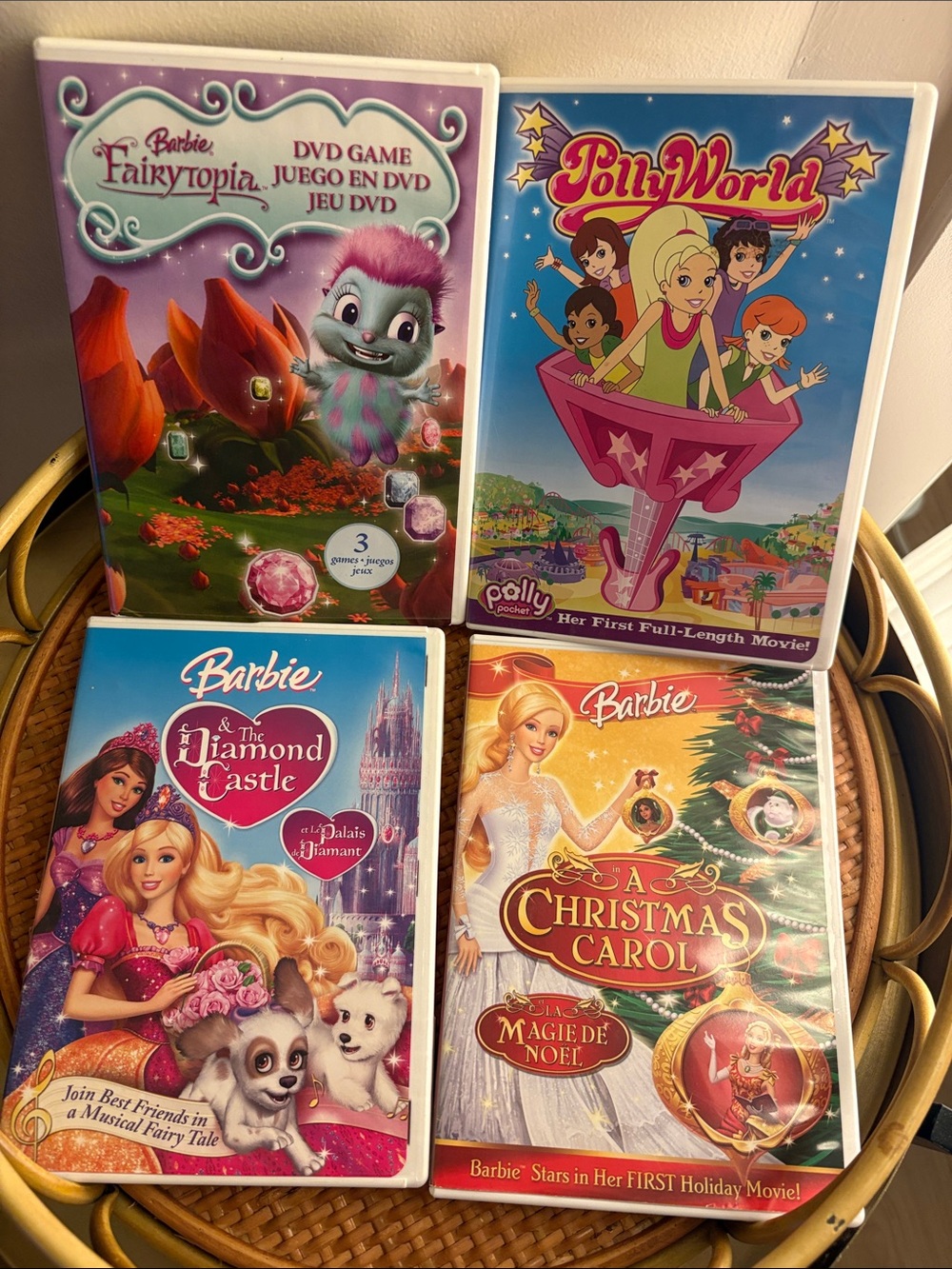 Barbie DVD Bundle - Pink, Purple, Blue, Gold Covers